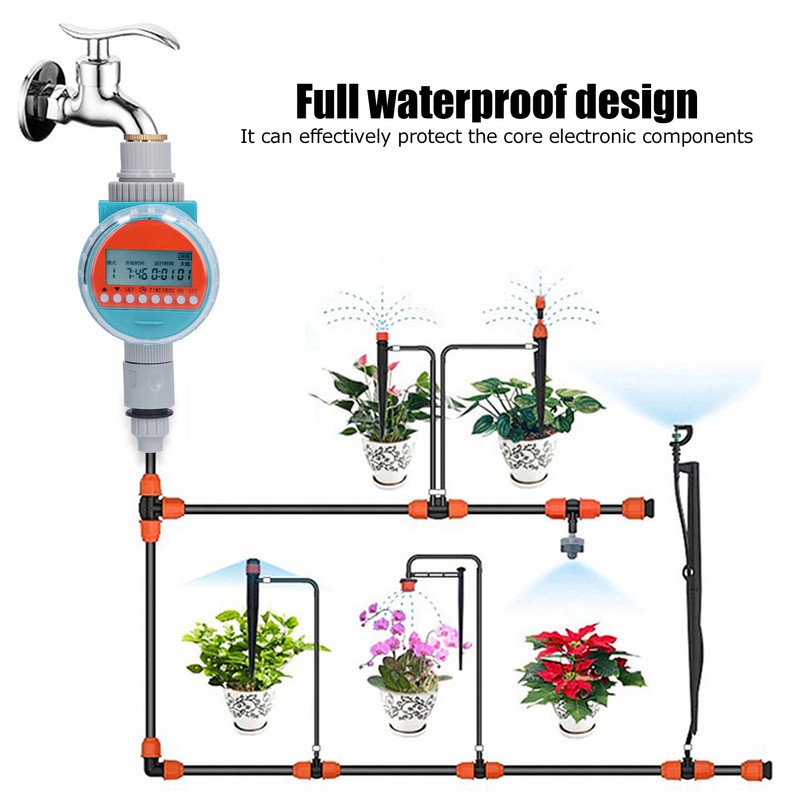 G1‑1/4 LCD Water Timer Automatic Spraying Watering Sprinkler Timer with