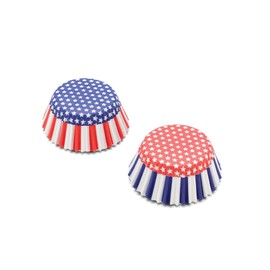 Fox Run 7199 Patriotic Bake Cup Set, Standard, 50-Count, Multi-Color