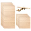 12 PCS Plywood Sheets, 200×100×2mm Wood Planks, Basswood Sheets, for