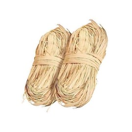 100g Raffia Ribbon with Raffia Grass,Raffia Straw for Florist Bouquest Decoration Crafts Ribbon fo Christmas Gift Birthday Wrap Ribbon, 2 * 50 g