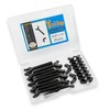 Yoliko 20 Pcs Black Zinc Coated 1/4"-20 x1-1/2 Wing Screw