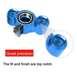 Aluminum Front Steering Knuckles Blocks for ARRMA 1/8 Mojave Talion TYHPON Infraction FIRETEAM Felony BLX 6S 1/7 4WD, RC Caster Blocks C-Hubs w/Bearings, Hub Carriers Parts AR330187