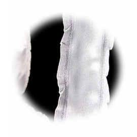 The New 5 Yards White Silver Double Wedding Wired Ribbon 1 1/2" W Perfect for Crafting, Gift Wrapping, and Decorating Ribb1w01184