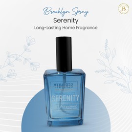 Brooklyn Fragrance Co. BFC - Spa Room Spray – Premium Serenity Bergamot waters Scent - Long lasting Fragrance for Home, Office or Bathroom – Air Freshener Rectangle Spray bottle – 100 ml