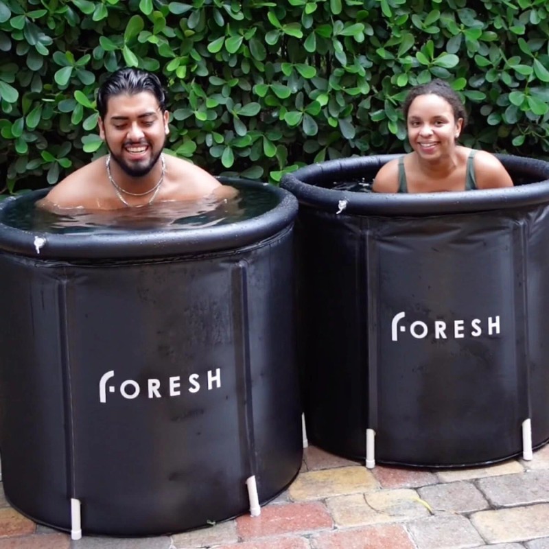 FORESH 105gal Ice Bath Cold Plunge Therapy Portable Inflatable icebath