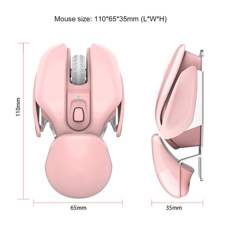 HXSJ Wireless Mouse 2.4Ghz 4 Button Rechargeable Photoelectric 1600Dpi Silent