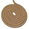 Twisted Manila Jute Rope (1 Inch x 50 Feet) Natural
