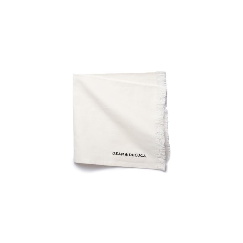 Dean and Deluca Cotton Napkins, White, Approx. 17.7 x 17.7