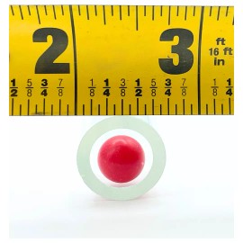 Gauge Glass Float Balls 6 Pack | Red Boiler Sight Glass Balls .405" Diameter
