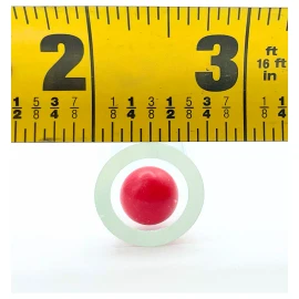 Gauge Glass Float Balls 6 Pack | Red Boiler Sight Glass Balls .405" Diameter
