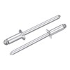 sourcing map 100Pcs 5/32"x3/8" Aluminum Countersunk Blind Rivet, Open-End Type