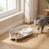 Raised Dog Feeder Bowl Stand - Elevated Dining Table for