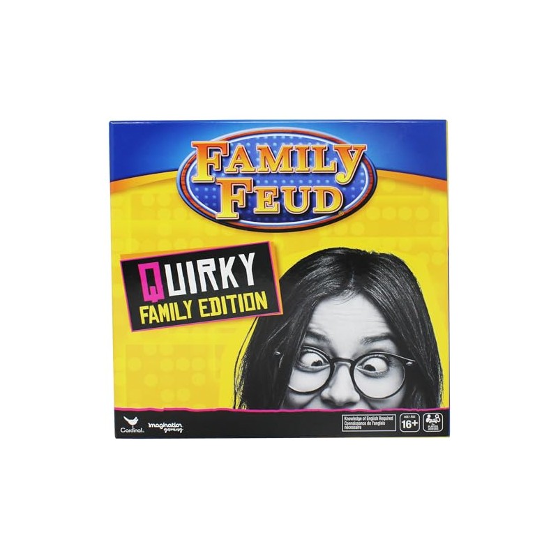 Spin Master Family Feud Board Game, Quirky Family Edition, Adult