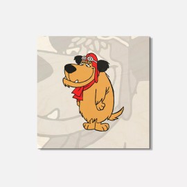 Unbranded Muttley Shy Cartoon 4'' X 4'' Square Wooden Coaster
