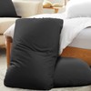 Horbaunal 2 Pack Microfiber Pillow Cases Dark Grey Travel Elastic