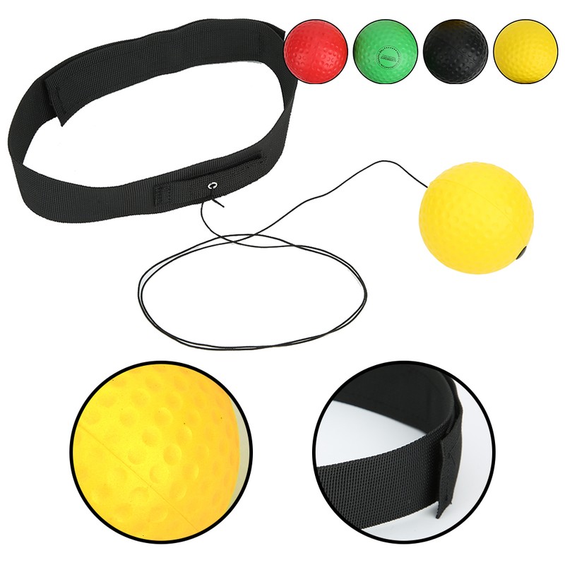 4 Balls Boxing Training Ball HeadMounted Adjustable Pu Foam Sports