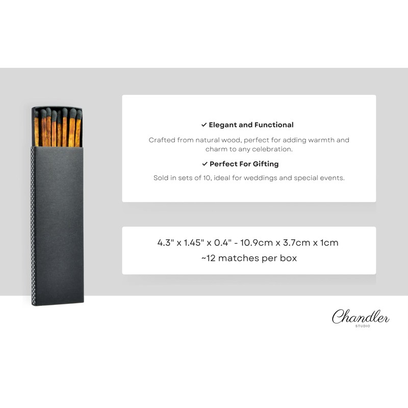 Chandler Studio 10 Boxes - Wooden Matchsticks in a Blank
