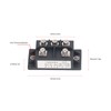 3 Phase Bridge Rectifier 75A 5 Terminal ABS Brass Heat