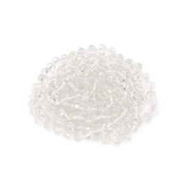 RIAH FASHION Hand Knotted Beads Endless Long Statement Necklace - Handmade Versatile Beaded Strand Lariat Multi Layer Infinity Wrap 60" Sparkly Faceted Crystal Rondelle, Glass, No Gemstone