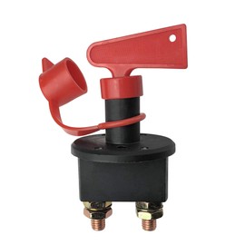 MGI SpeedWare Battery Isolator Disconnect Kill Switch for 12v/24v Automotive and Marine (with Key)