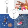 120 Pieces Key Ring with Chain Key Ring DIY Craft