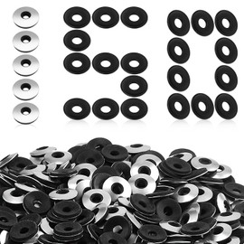 EPDM Sealing Washers 200/300/100/50 Pieces Sealing Washers M6.3 x 16/M5.5 x 16/M8 x 22/M10 x 25 mm Stainless Steel Rubber Washers for Screws M6.3 x 25 mm