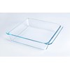 Classic Tempered Glass Baking Dish, Square Borosilicate Glass Baking Pan.