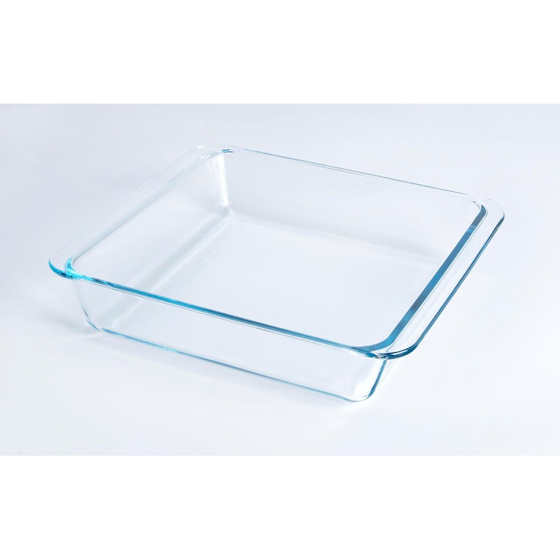 Classic Tempered Glass Baking Dish, Square Borosilicate Glass Baking Pan.