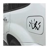 Funny Car Stickers, High Gas Consumption Decal, Fuel Gage Empty