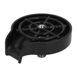 High Pressure Automatic Glass Rinser Bar Sink Cup Washer Kitchen Bottle Cleaner with ABS Base Black