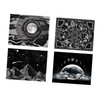 Ciieeo 1Set Black Wall Tapestry Elegant Hanging Carpet for Party