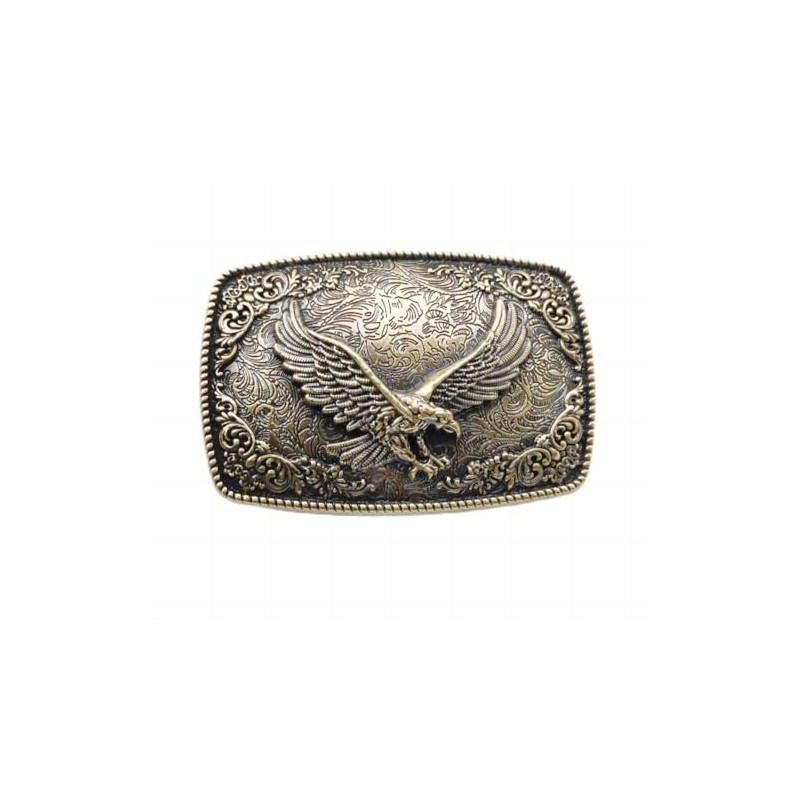 Booming Eagle Belt Buckle for Men, Patriotic Belt Buckle with
