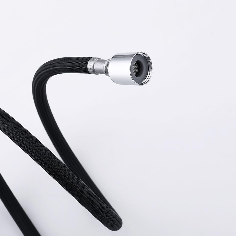 Black Kitchen Faucet Hose Replacement M15*1MM X G1/2,Kitchen Sink pull