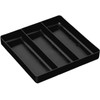 Black & Red Stackable Lightweight 3 Compartment Organizer Tray Kit