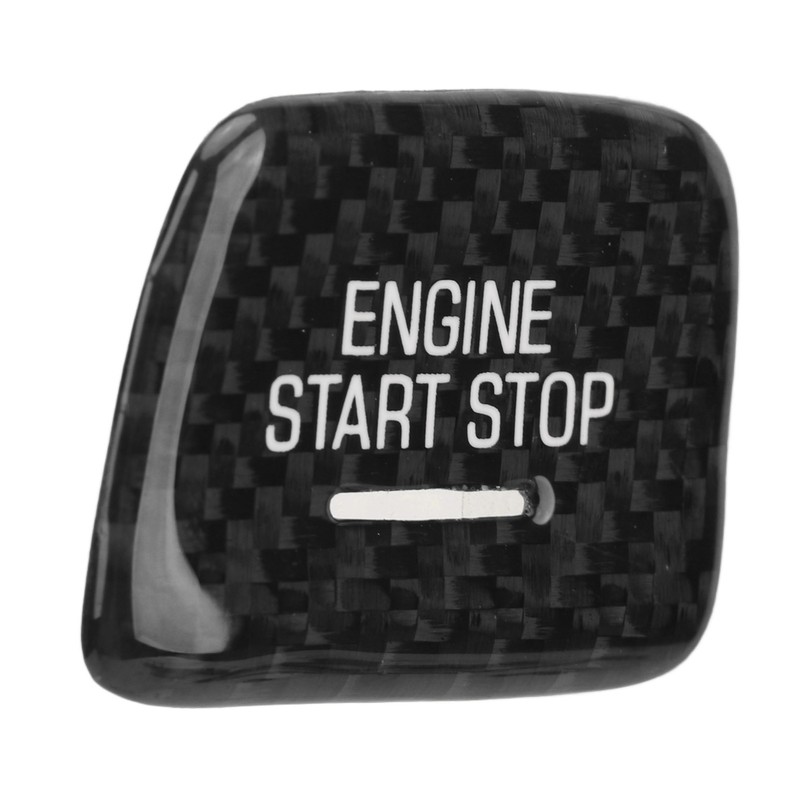 Engine Push to Start Button Cover Carbon Fiber Start Switch