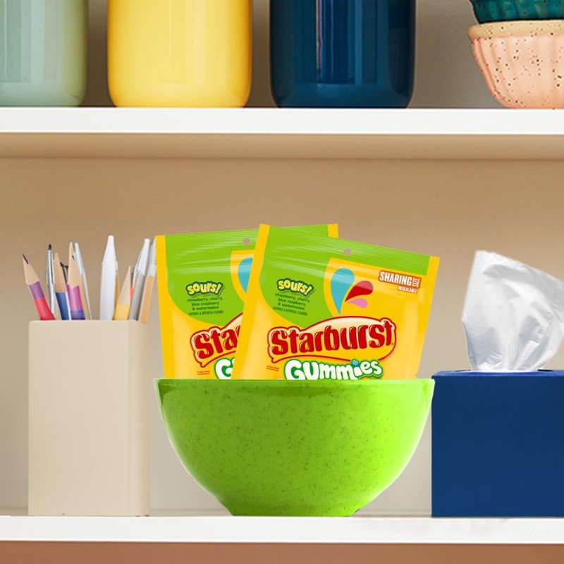 STARBURST Gummies Sours Gummy Candy, Sharing Size, 9 oz Bag