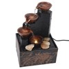 Indoor Fountain Waterfall Tabletop, Mini Water Fountain with LED Light,