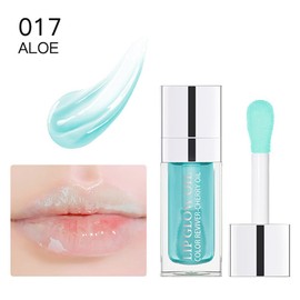GECOMO Hydrating Lip Glow Oil, Moisturizing Lip Glow Oil, Nourishing Glossy Transparent Lip Oil, Plumping Lip Oil, Lip Balm, Non-sticky Tinted Toot Lip Balm for Lip Care (ALOE) 0.2 OZ