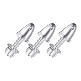 QUARKZMAN RC Airplane Propeller Spinner, 3.17mm Bore and 6mm Output Shaft Propeller Adapter Saver for Brushless Motors and Speed Controller, Pack of 3