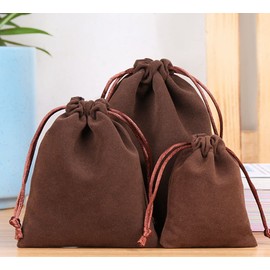 NC 10 x Large Velvet Gift Bags with Drawstring Velvet Jewellery Bags Drawstring Bag Velvet Cloth Bag Drawstring Bag Gift Bag Favours 20 x 25 cm