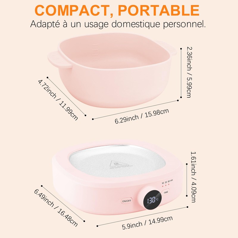 Wax Heater Professional Adjustable Temperature Wax Machine Hair Removal Hot