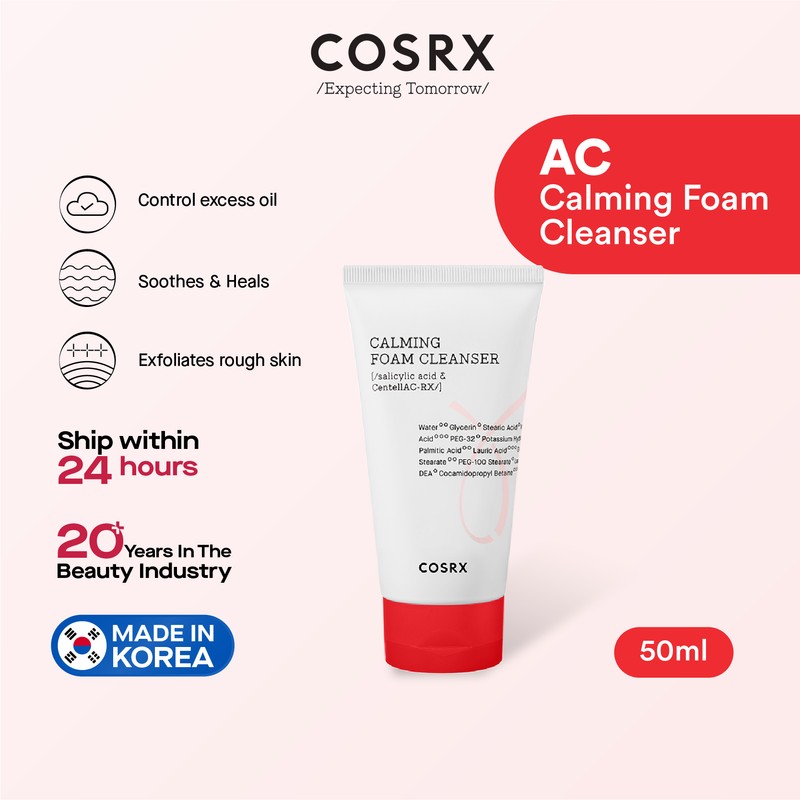 COSRX AC Collection Calming Foam Cleanser 50ml