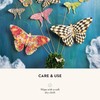 MACKENZIE-CHILDS Butterfly, Hanging Butterfly Wall Decor, Black-and-White Courtly Check
