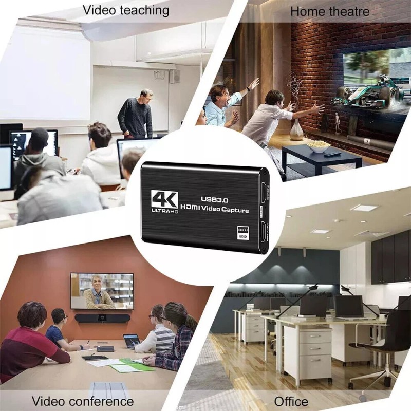 Universal 1Pac 4K Audio Video Capture Card USB 3.0 HDMI
