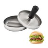 Large Round Hamburger Patty Maker Grill Press Burger Metal Mold