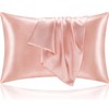 Pillowcase 2 Pack Silk Pillowcase for Women Men 48X74cm Soft