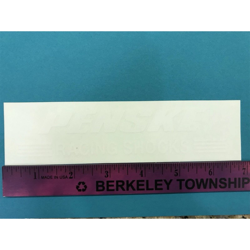 ~~ WHITE PENSKE RACING SHOCKS ~~ DECAL / STICKER