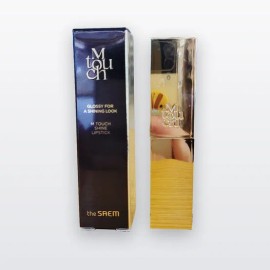 The Saem M Touch Glow & Shine 5g 726304 Shine Lipstick CR01 Peach Glace / 더샘 엠 터치 글로우&샤인 5g 726304 샤인 립스틱 CR01 피치 글라세