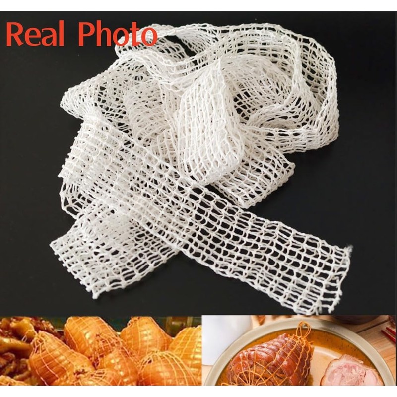 Ham Net, White, Meat Net for Rolled Roast Net, Rolled