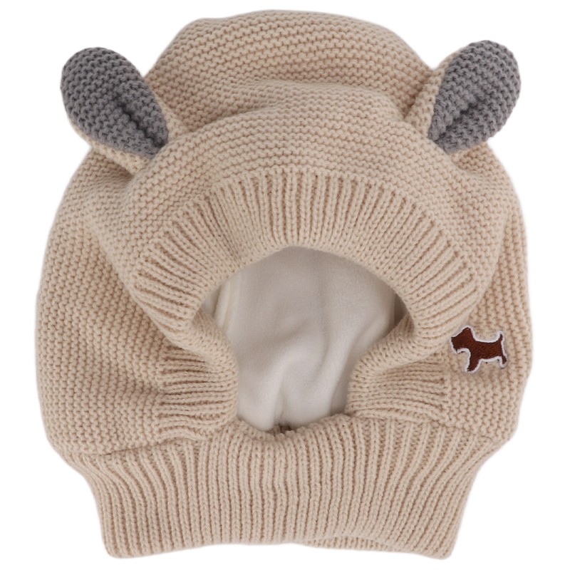 Knitted Rabbits Ear Pet Hat Noise Protection Warm Dog Grooming